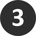 number 3 icon